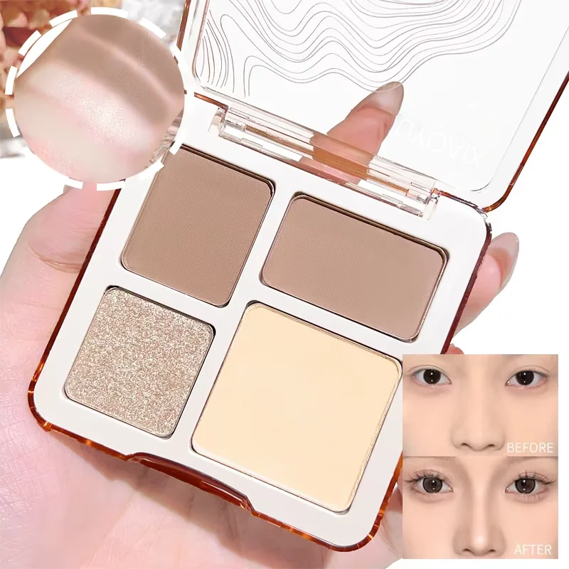 4-Color Contour & Highlighter Palette – Matte & Glow | HIP Contour Highlight Palette HIP