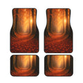 4-Piece Universal Car Floor Mats – Anti-Slip Autumn Forest Car Floor Mats HIP black