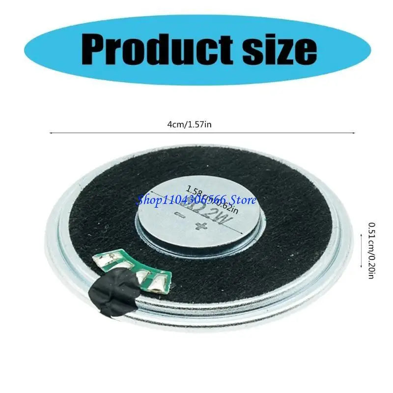 40mm Full Magnet 2W Loudspeaker Units – Set of 2 Loudspeaker Unit HIP