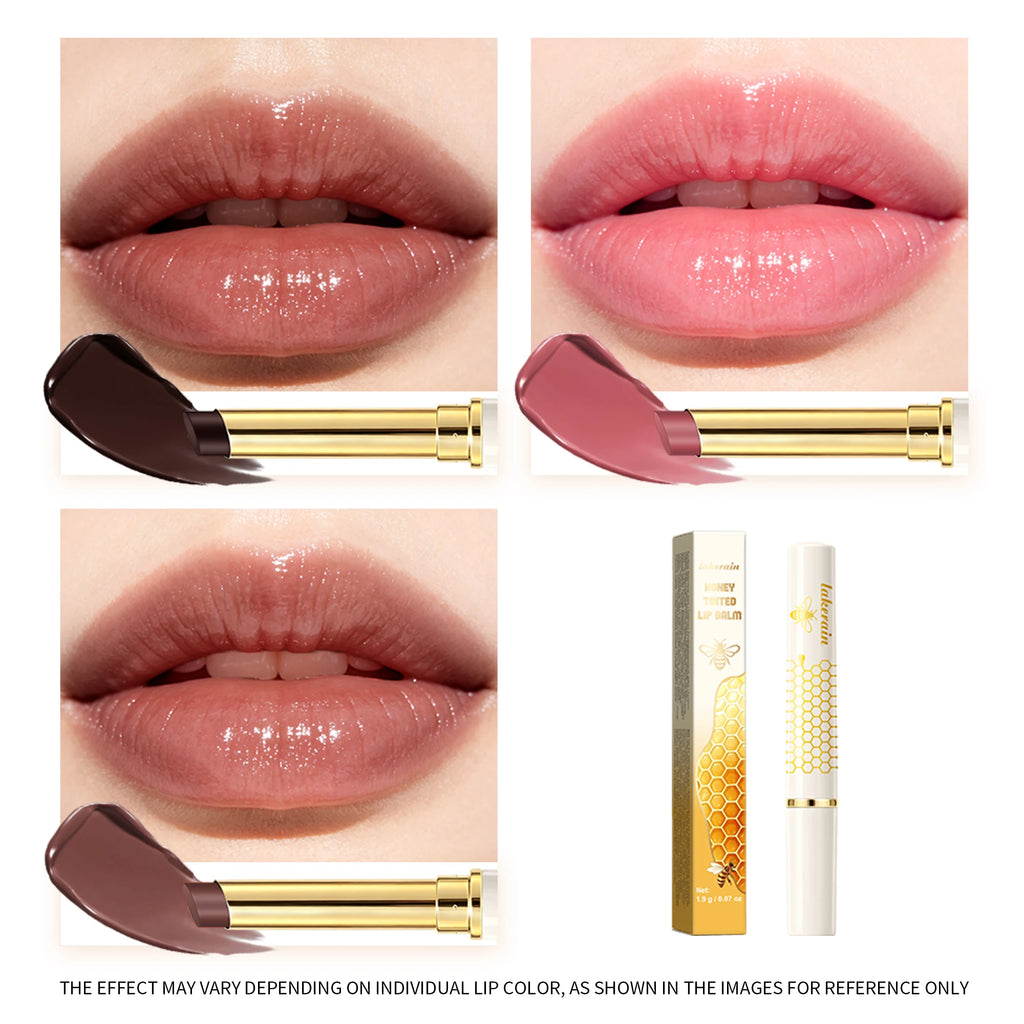 Natural Sheer Honey Tinted Lip Balm Moisturizing Plumping Smooth Enhance Natural Color Lip Care Daily Lip Cosmetics HIP
