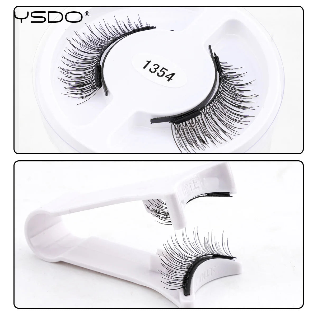 YSDO Upgrade Magnetic False Eyelashes 5 pair Set Eyelash Extension 3D Natural Lashes 3-Step Press On Fake Lash Handmade EyeLash HIP