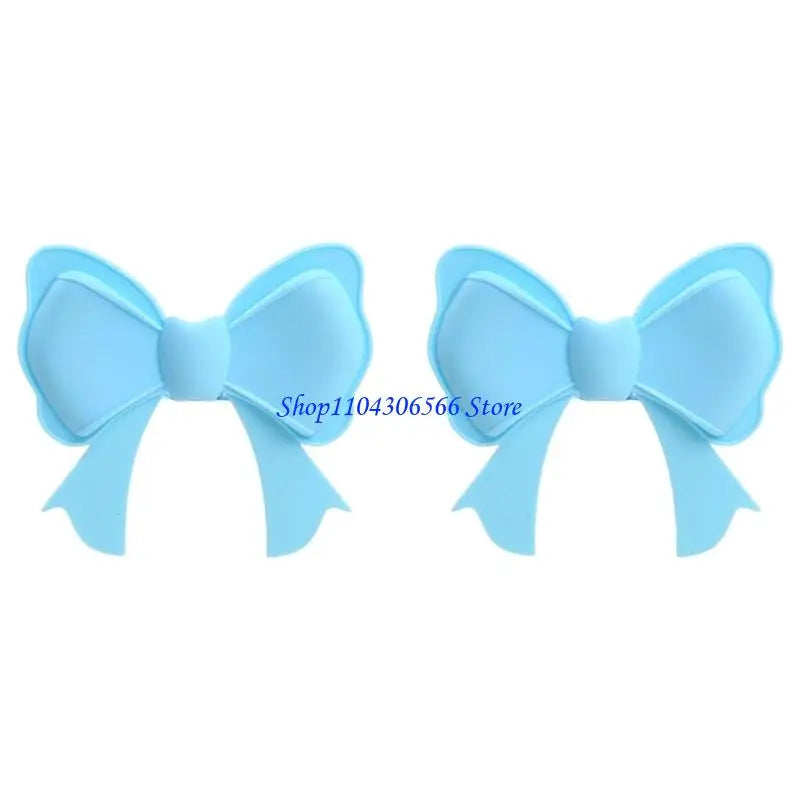 Silicone Headphone Bow Decorations – 2-Pack | Universal Fit Headphone Accessories HIP Blue CN