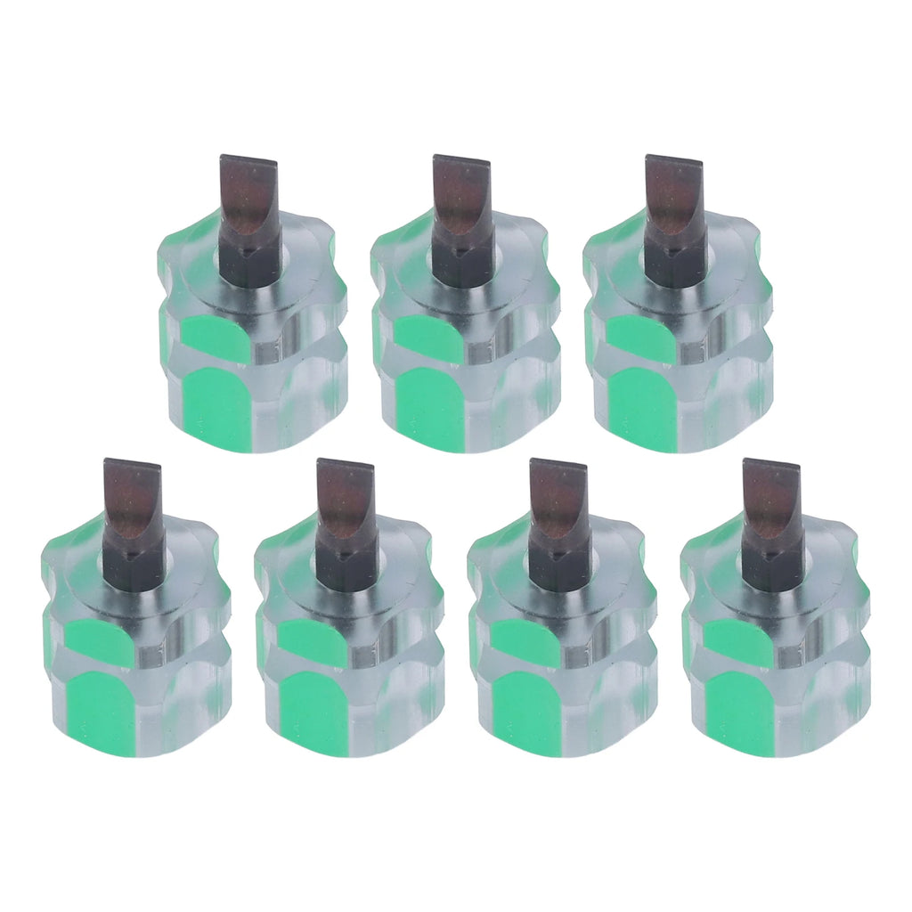 7pcs Stubby Flathead Screwdriver Multifunction Dedicated Sewing Machine Stubby Screwdriver with Ergonomic Nonslip Handle HIP