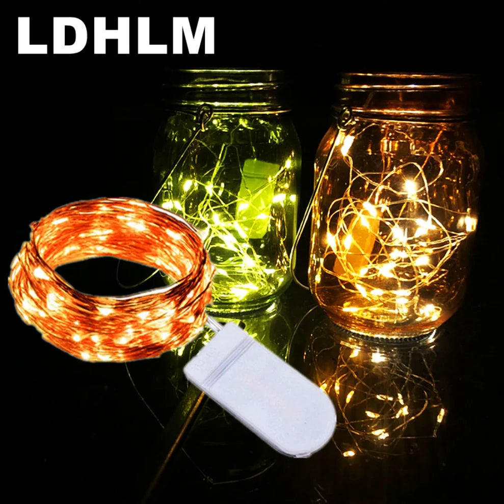 LED Copper Wire Fairy String Lights 1M–5M | Holiday & Wedding LED Fairy String Lights HIP