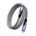 Scented USB-C Fast Charging Cable with LED Night Lamp | BESY USB-C Charging Cable HIP Gray