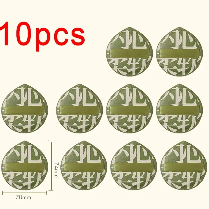 Super Thick Velvet Powder Puff – Wet & Dry Foundation Sponge Makeup Powder Puff HIP A10pcs Green- L