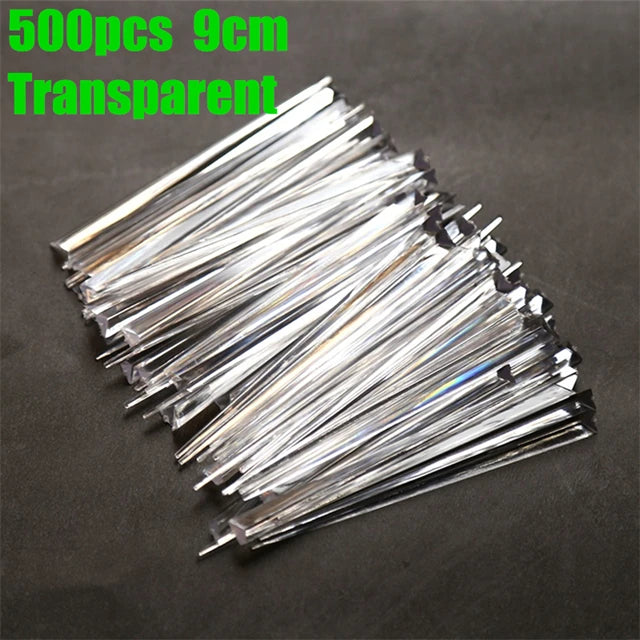 500-Pack 9cm Food Picks – Fruit Skewers & Cupcake Toppers Food Picks Set HIP 500pcs Transparent