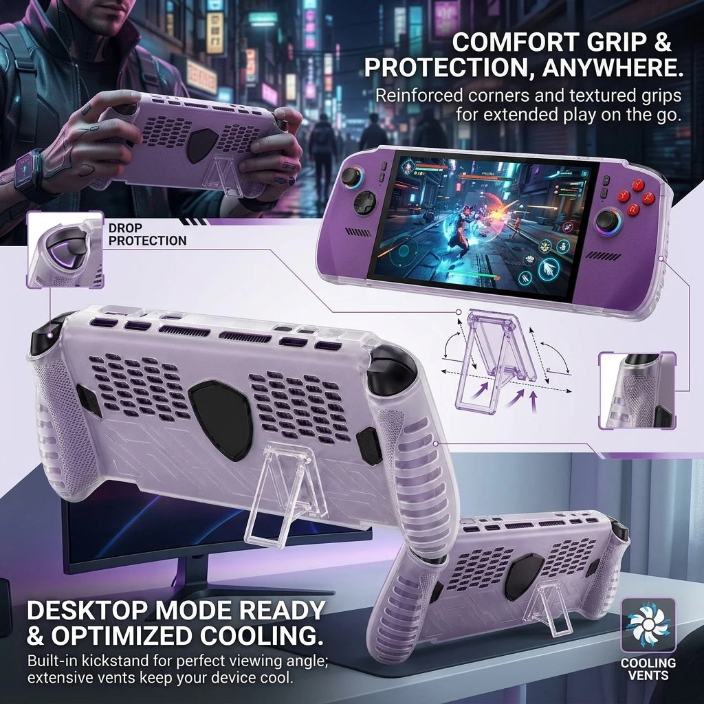 TPU Protective Shell Cover for MSI Claw 8 EX AI+ Game Console Anti-Scratch Protection Case for MSI Claw 8 EX AI+ Accessories HIP
