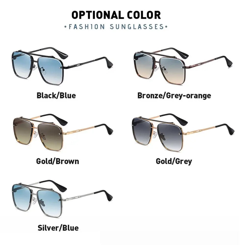 Metal Frame UV400 Sunglasses – Unisex Punk Driving Shades Fashion Sunglasses HIP