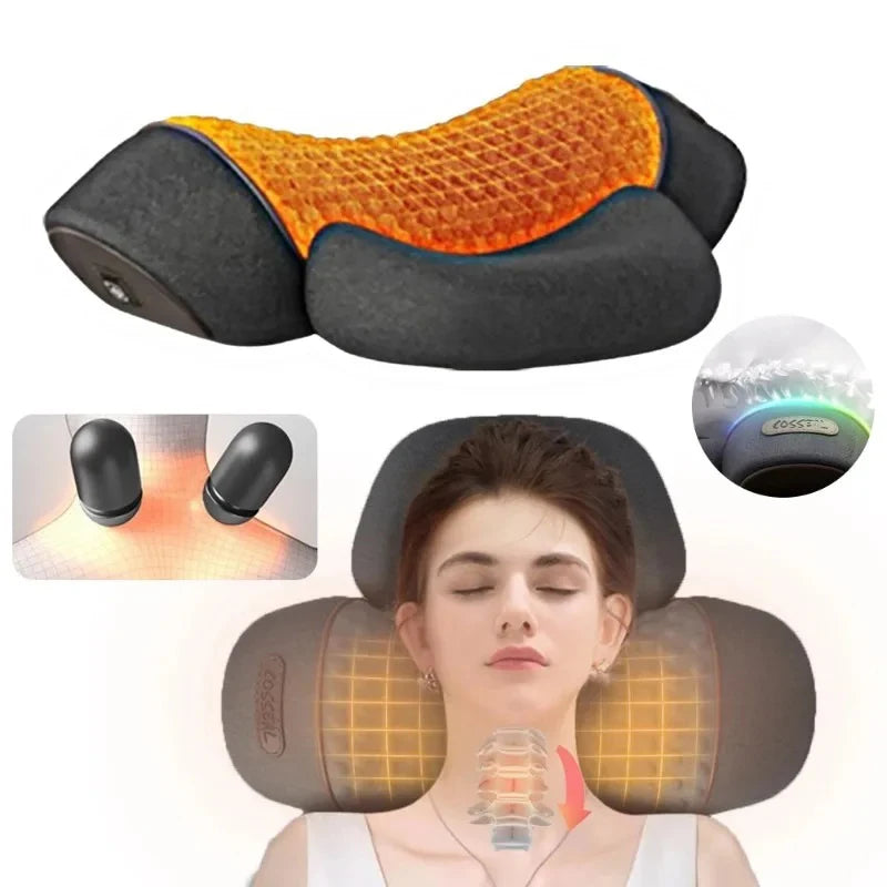 Electric Neck Massager Pillow – Heat & Vibration Support Neck Massager Pillow HIP