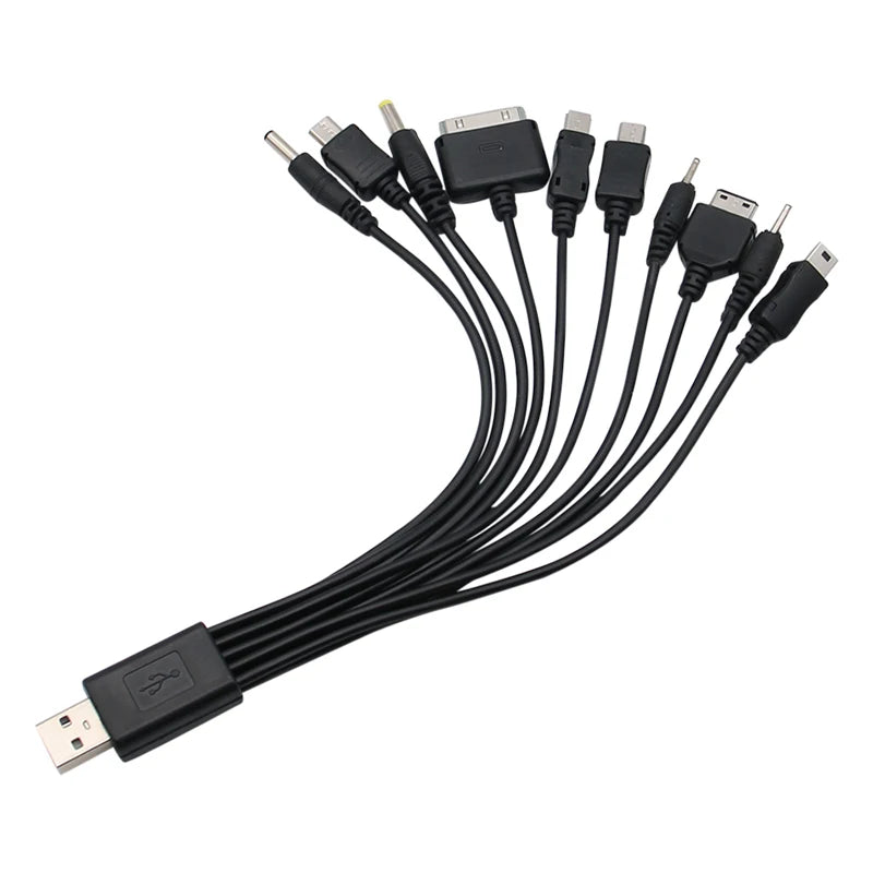 10-in-1 Multi USB Charging Cable – Universal Phone Charger Multi USB Charging Cable HIP