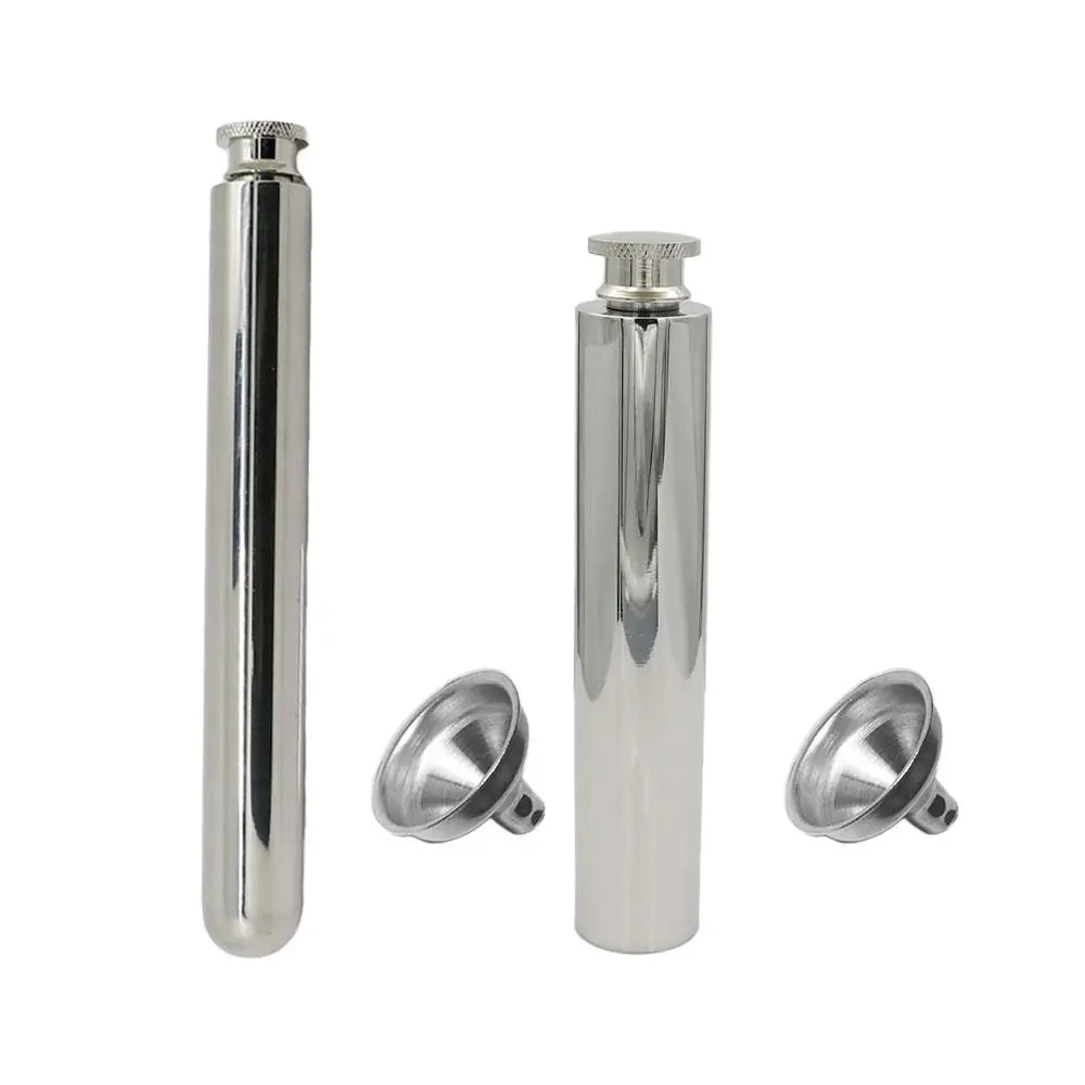 Stainless Steel Tubular Hip Flask 55ml & 60ml – Outdoor Hip Flask HIP