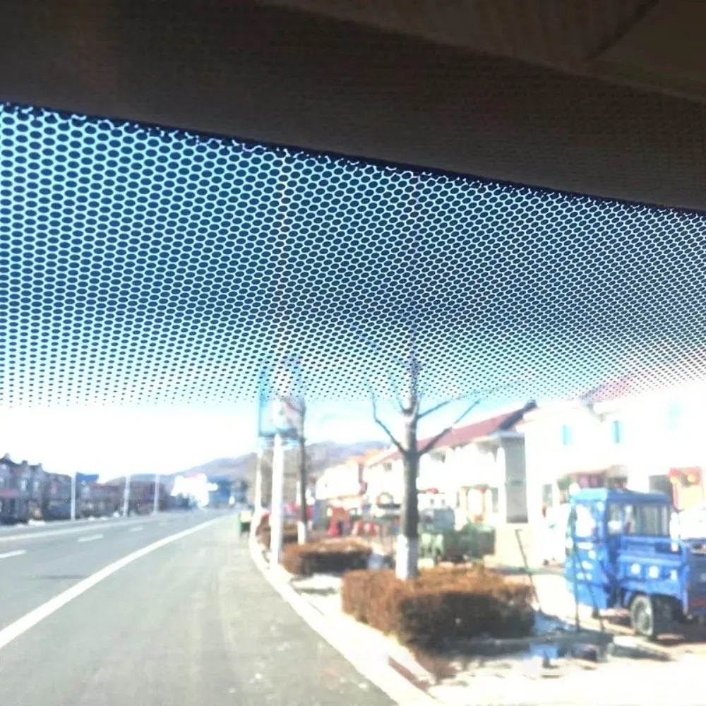 Black Perforated Vinyl Window Tint Film – 1M Car Sunshade Car Window Tint Film HIP