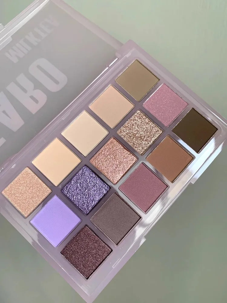 Ucanbe 15-Color Matte Eyeshadow Palette – Macaron Rainbow Eyeshadow Palette HIP