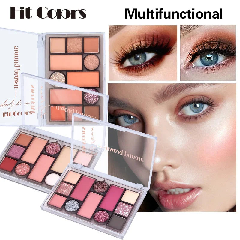 Fit Colors 12-Color Eyeshadow Palette – Matte & Shimmer Eyeshadow Palette HIP