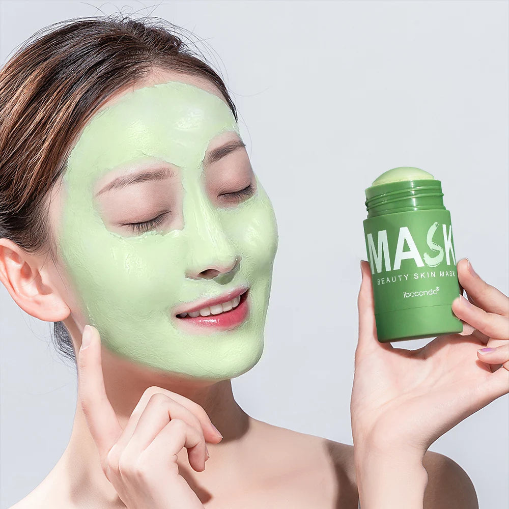 Face Clean Mask Green Tea Cleansing Stick Mask Shrink pores Deep Blackhead Remover facial Cleansing Moisturizing Mask 40g HIP