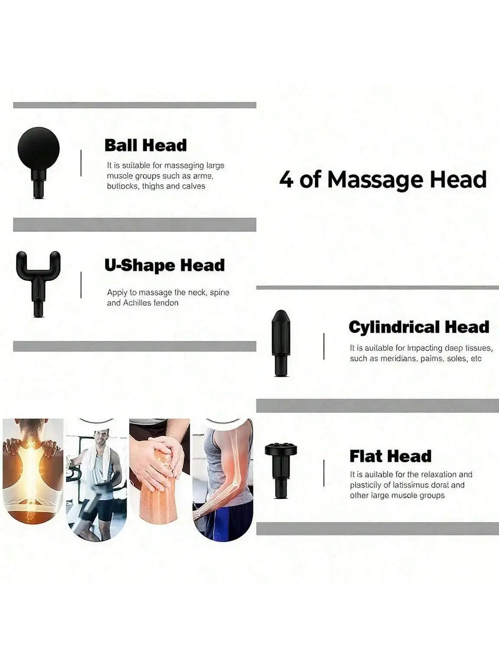 Portable Muscle Massage Gun – LED Touch Screen & Rechargeable Percussion Massage Gun HIP