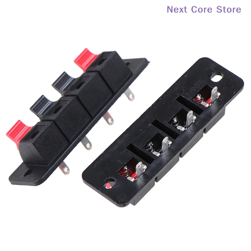 2-Pack 4-Position Spring Clip Speaker Terminal Connectors Speaker Terminal Connector HIP