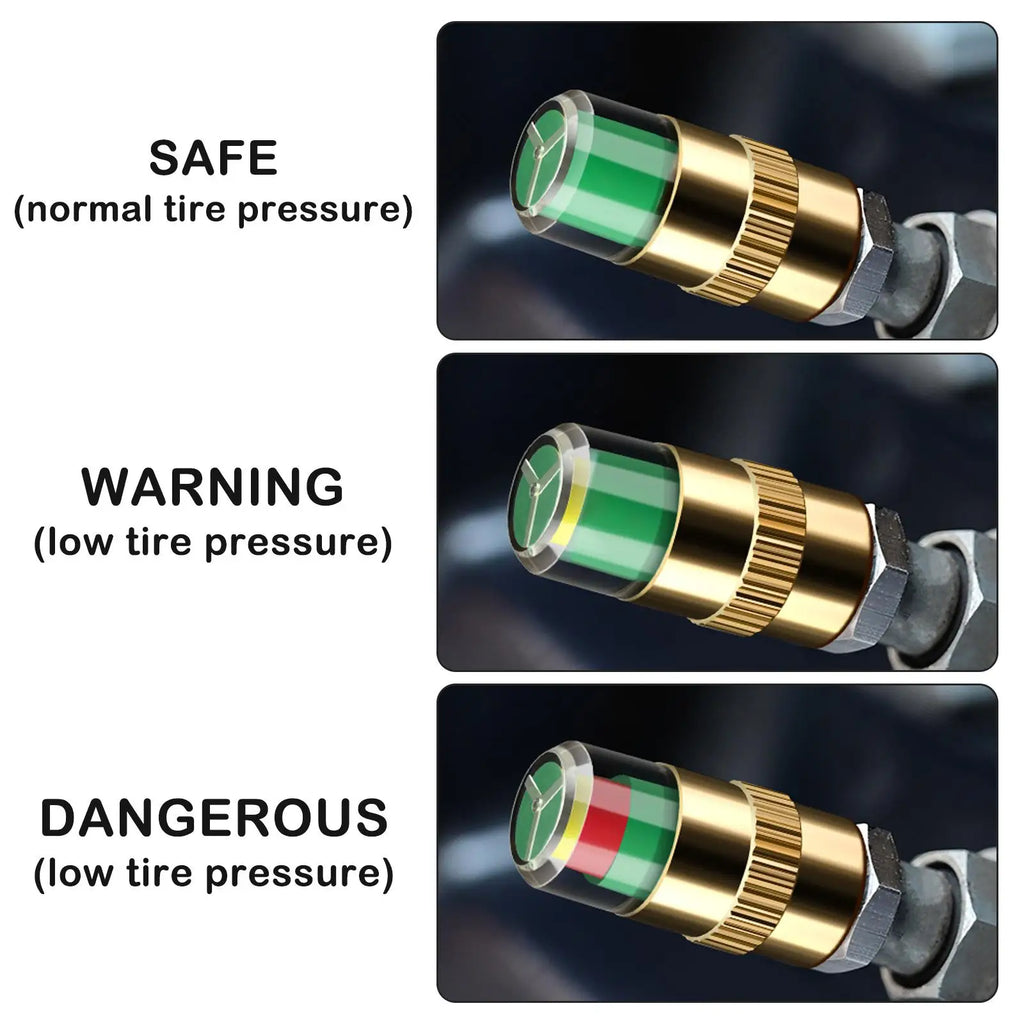 Car Tire Pressure Guage Valve Cap Sensor Indicator Alert Monitoring Tool Motorcycle Tyre Monitor Valve Diagnostic Tool Kit HIP