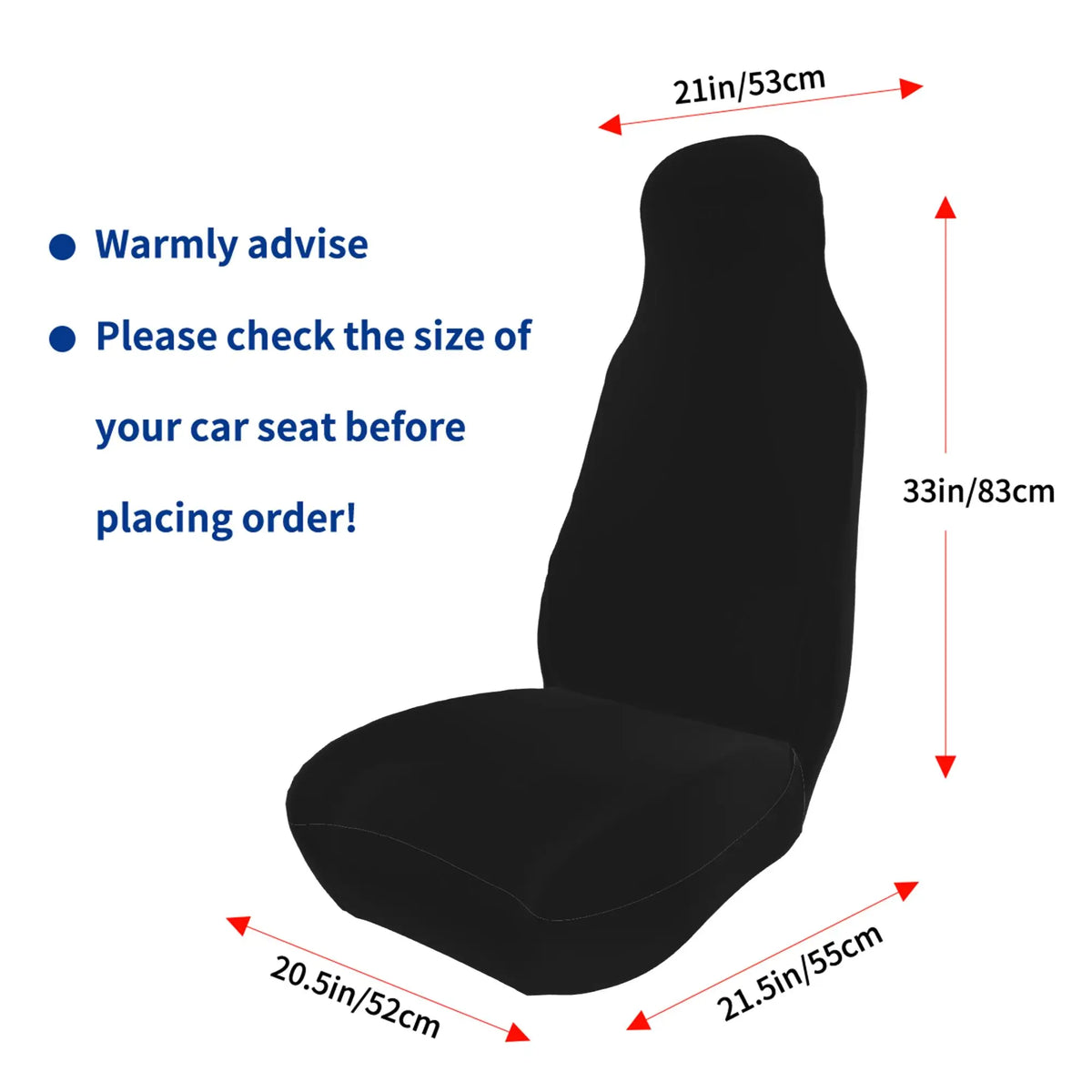 Wolf Print Car Seat Covers – Front Bucket Set of 2 Car Seat Covers HIP