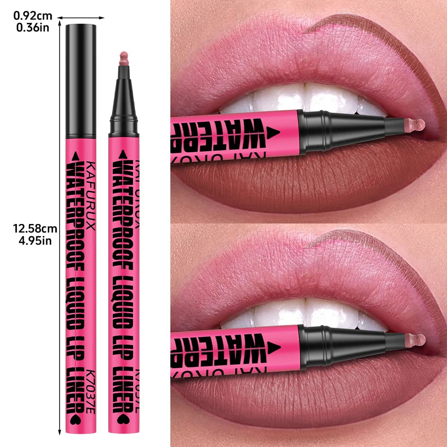 1PC Liquid Matte12-Color Lipliner Pencil Waterproof Plumping Stain Lipstick Natural Lip Liner Outline Lips Contour Makeup HIP