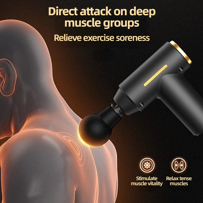CAMMUO Portable Mini Massage Gun – Deep Muscle Relaxation Mini Massage Gun HIP