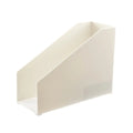 Double Layer Plastic Bookends & File Storage Shelf Bookend File Organizer HIP White