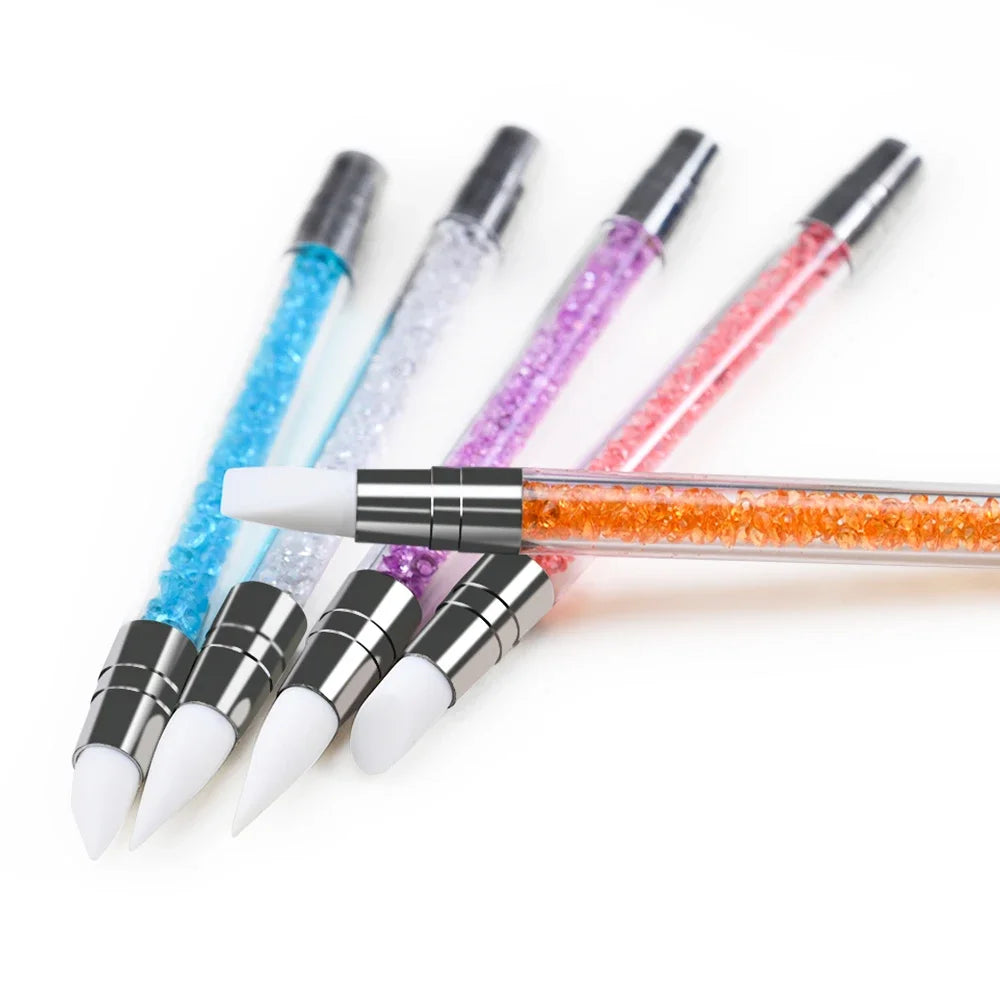 5-Pc Dual-Tip Silicone Nail Sculpture Pen Set – 3D Carving Nail Sculpture Pen HIP