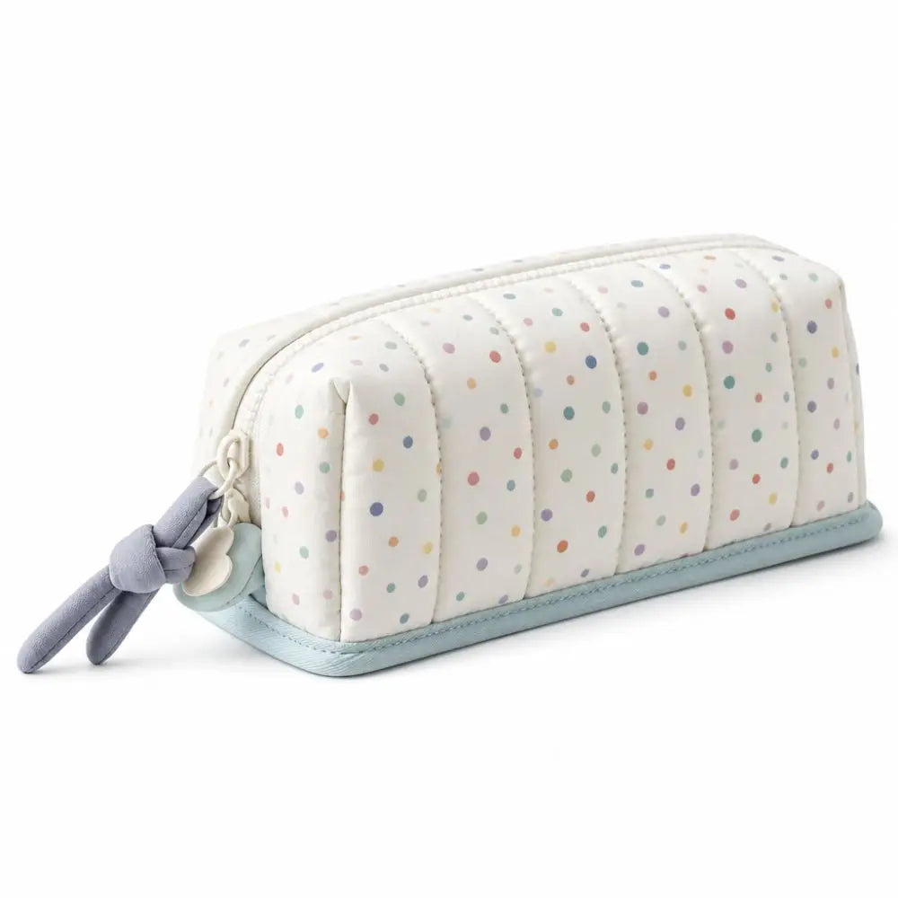 Large Capacity Dot Pattern Pencil Case – Cotton Pen Bag Pencil Case HIP