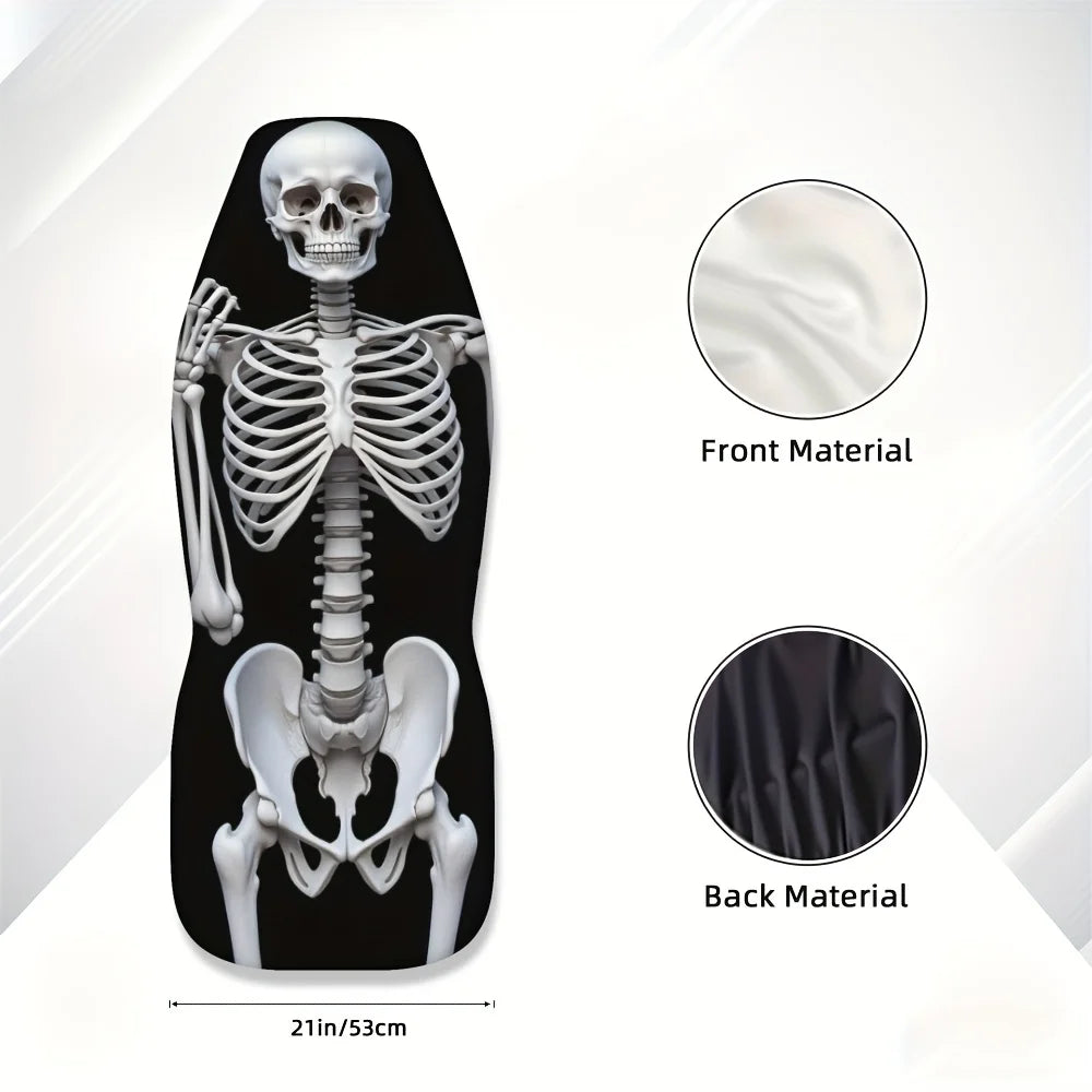 Skeleton Rock Car Seat Covers Set of 2 – Universal Fit Car Seat Covers HIP