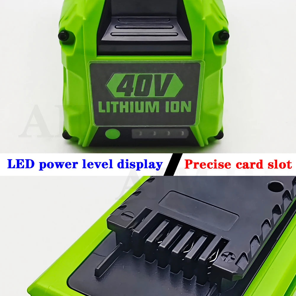 6Ah 40V G-MAX Li-Ion Replacement Battery for Greenworks Tools Replacement Tool Battery HIP