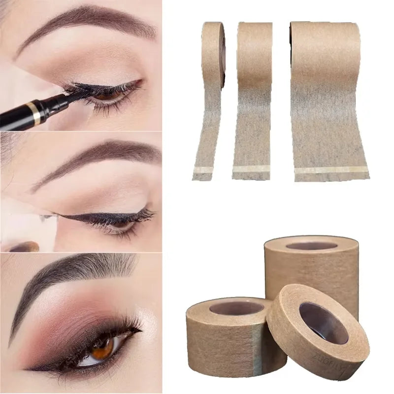 Skin Color Non-woven Paper Tape 1.25*9.14 Breathable and Easy To Tear Double Eyelid Eyelashes Grafting Beautiful Eyes HIP