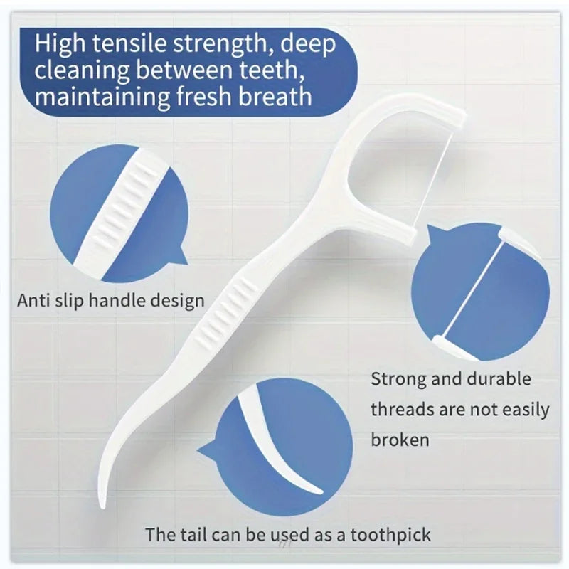 Ultra-Fine Disposable Dental Floss Picks – 30 to 600 Pack Dental Floss Picks HIP