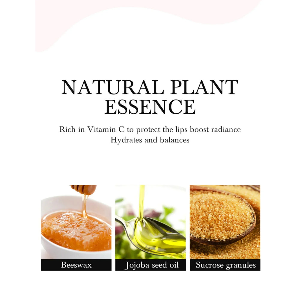 HANDAIYAN 2-in-1 Sugar Scrub Lip Balm & Repair Mask Lip Scrub Balm HIP