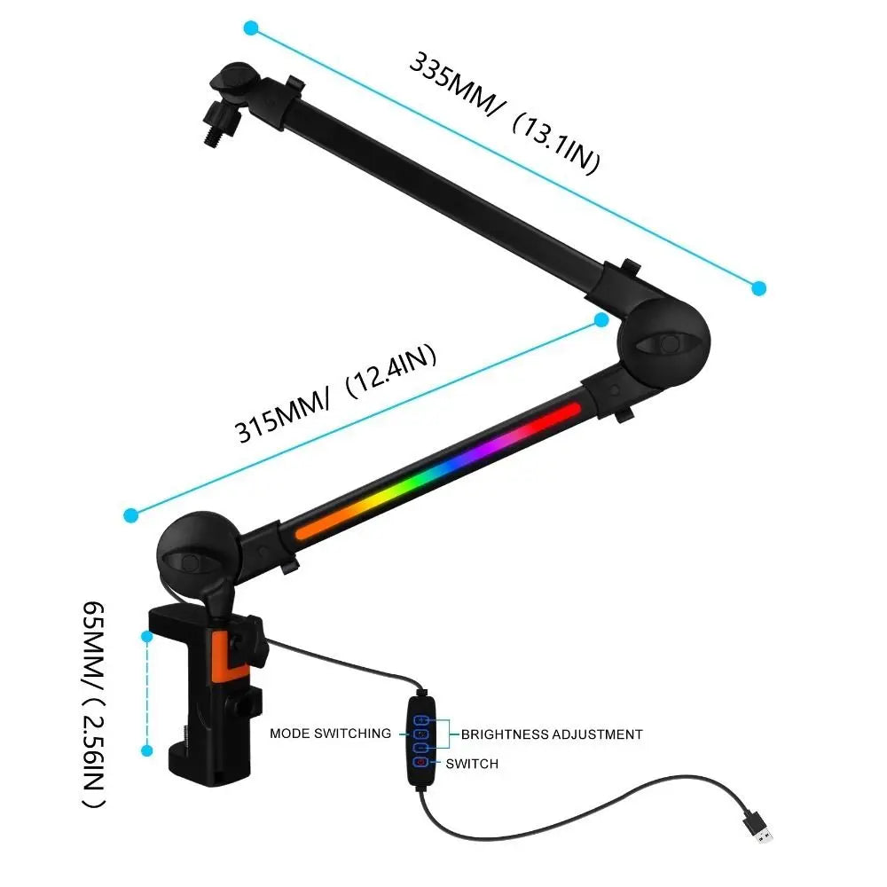 360° Adjustable Microphone Boom Arm Desktop Stand | Podcasting Microphone Boom Arm HIP
