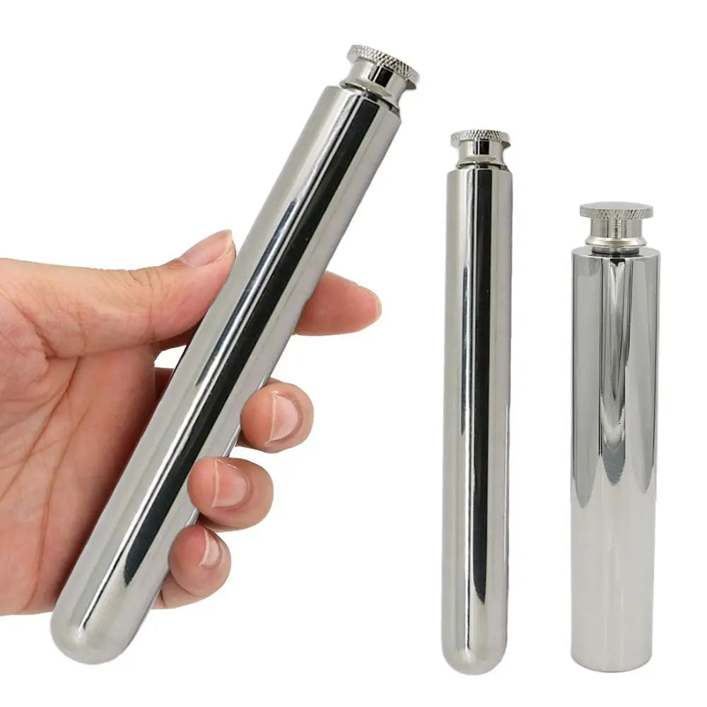 Stainless Steel Tubular Hip Flask 55ml & 60ml – Outdoor Hip Flask HIP