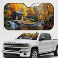 Car Windshield Sun Shade – Mountain Forest Visor Car Windshield Shade HIP S