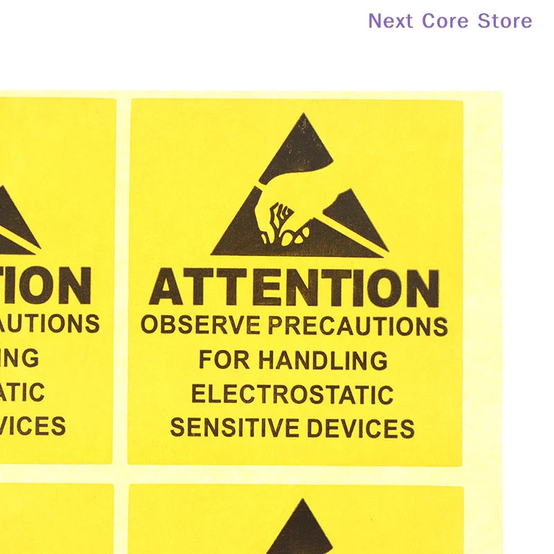 40-Pack ESD Caution Warning Labels – Static Sensitive Stickers Warning Label Stickers HIP