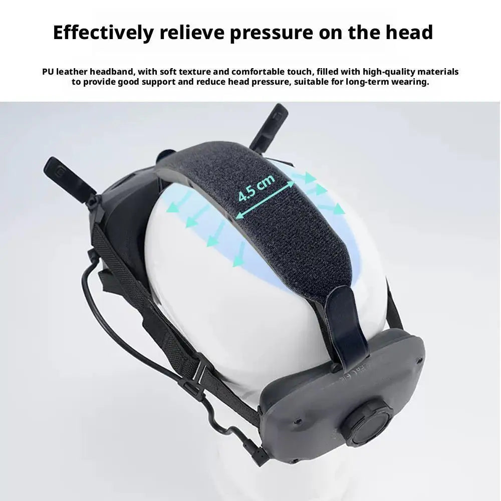 Ergonomic Headband For DJI Goggles N3 Soft Pad Reduced Pressure Headstrap Adjustable Elastic Belt For FPV Drone Flying Glasses HIP