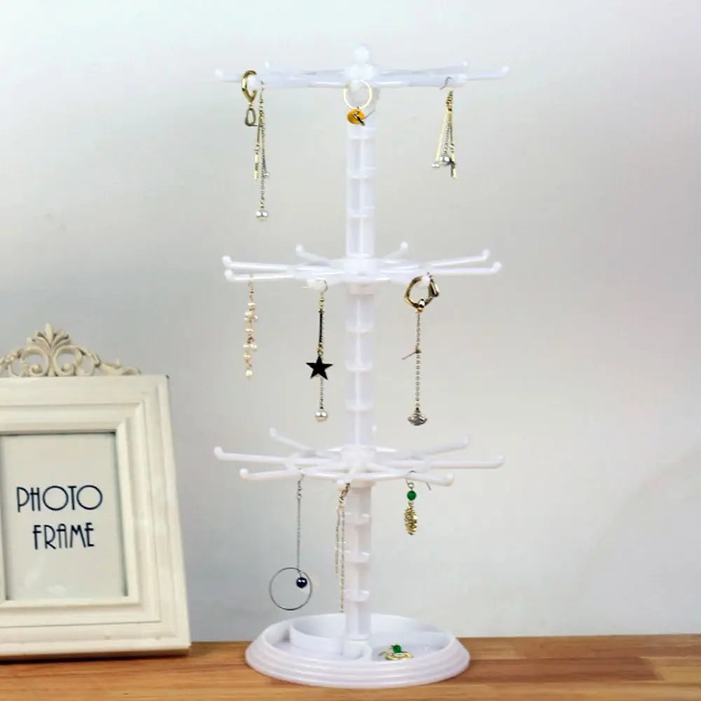 Multi-Layer Rotating Jewelry & Keychain Display Stand Organizer Jewelry Display Stand HIP