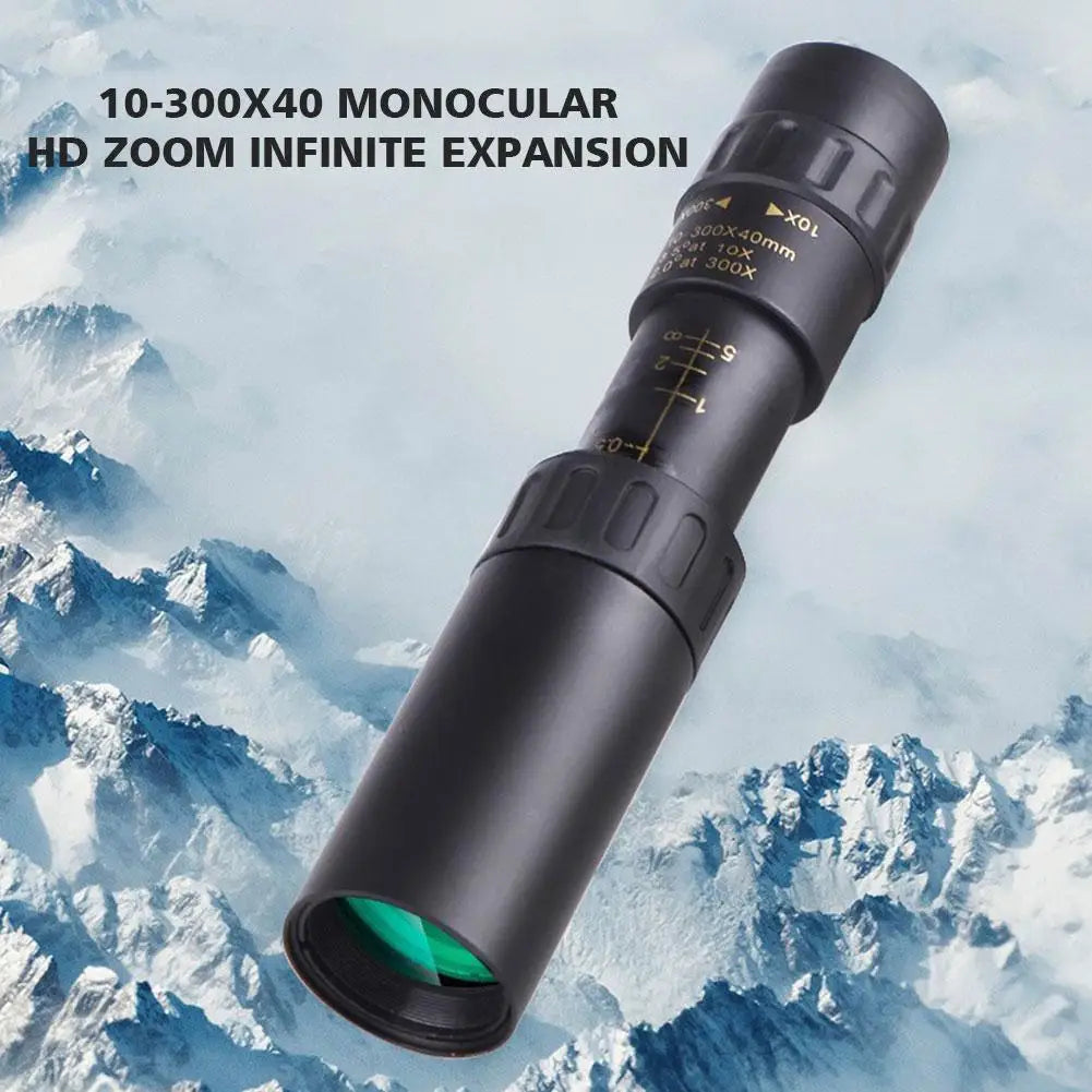 10-300X Zoom Military Metal HD Bak4 Powerful Binoculars Long Range Quality Portable Professional Telescope Monocular for Hunting HIP