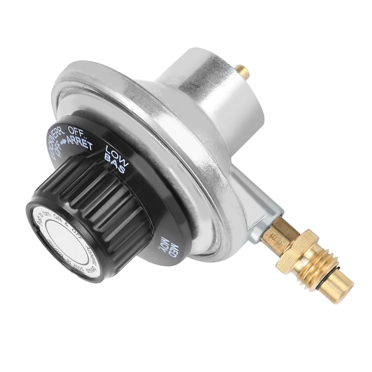 Grill Adjustable Regulator Zinc Alloy 1"‑20UNF Propane Gas Low Pressure Adjustable Regulator Control Valve BBQ Grill HIP