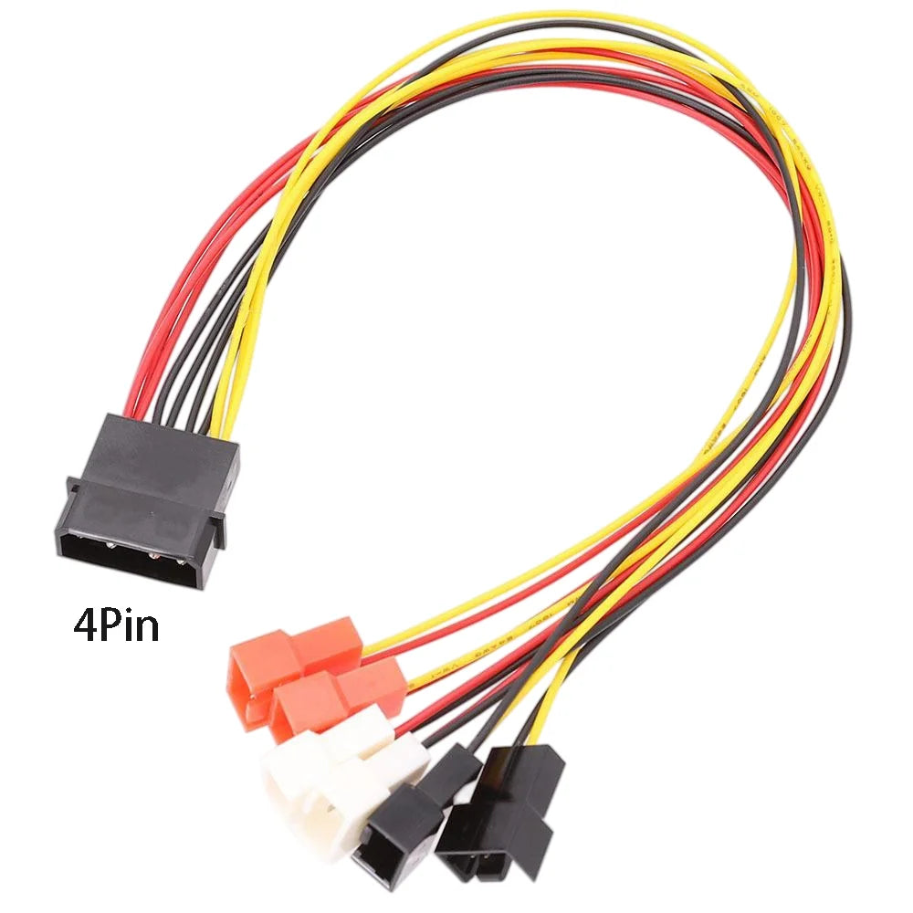 IDE 4-Pin Molex to Fan Adapter Cable – 12V 7V 5V | OULLX Fan Adapter Cable HIP