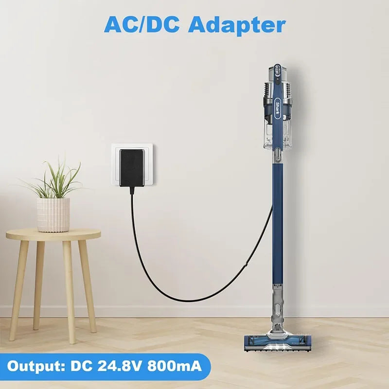 24.8V Shark Rocket Pet Pro Replacement Vacuum Charger 5.9Ft Vacuum Charger Adapter HIP