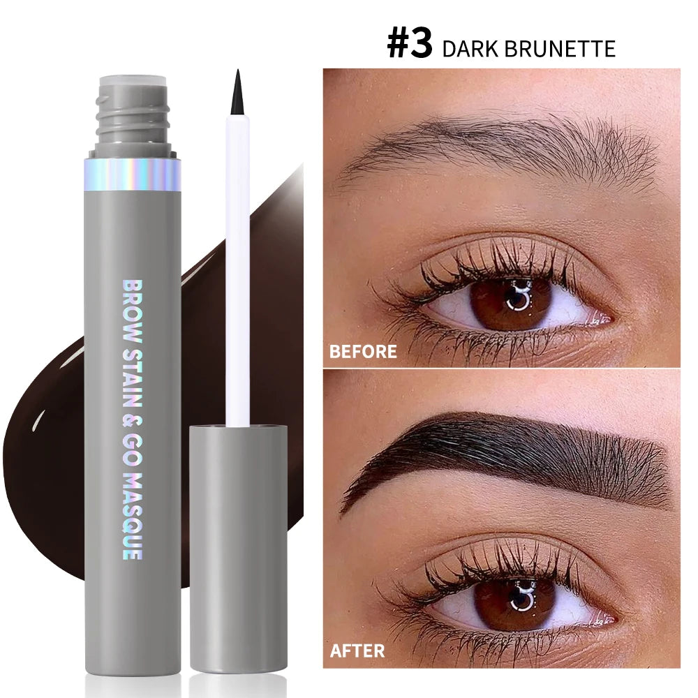 Brow Stain & Go Masque Long Lasting Eye Brow Tint Transfer Proof and Smudge Proof Eyebrow Tint Stain Waterproof Makeup Cosmetic HIP