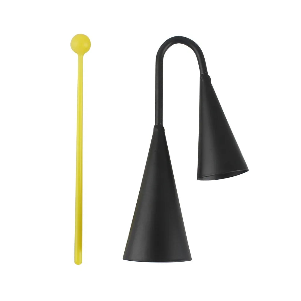 Two-Tone A-Go-Go Iron Cowbell Latin Percussion with Stick Latin Percussion Bell HIP