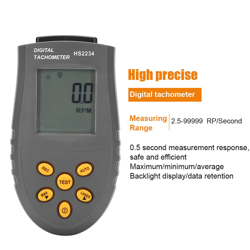 Digital Speedometer Digital Tachometers HS2234 Tachometer Non Contact Digital Display Speedometer Digital Tachometers Tachometer HIP