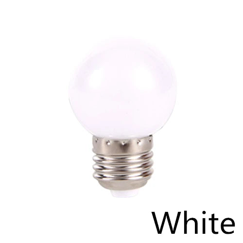 10-Pack G45 E27 3W Colorful LED Bulbs – 7 Colors | YNL LED Light Bulbs HIP White