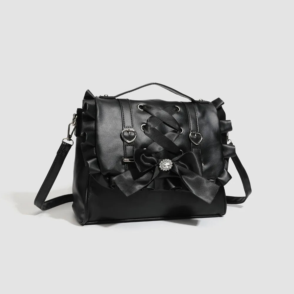 Korean Knot PU Leather Crossbody Shoulder Bag – Lolita Crossbody Shoulder Bag HIP
