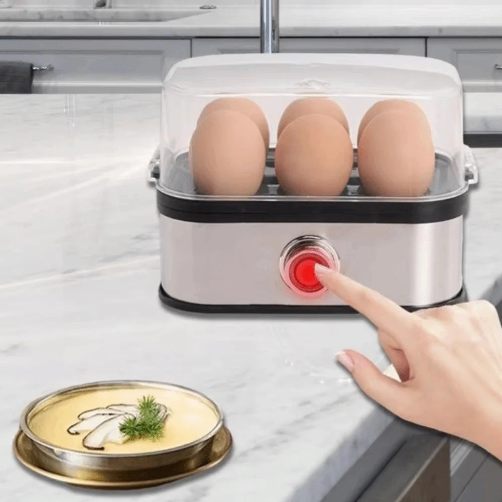 200W Smart Egg Cooker – 6-Egg Capacity & Auto Shut-Off Electric Egg Cooker HIP